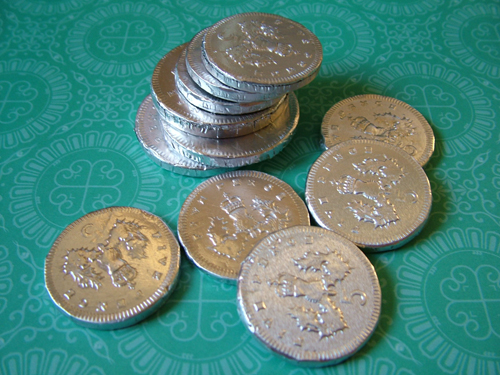 Chocolate coins (500)