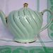 Green and gold teapot