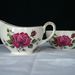 Rose milk jug and sugar basin